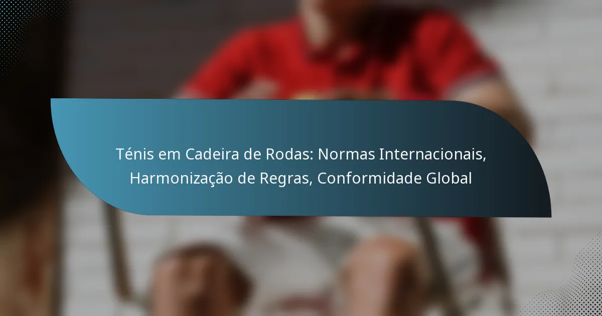 Ténis em Cadeira de Rodas: Normas Internacionais, Harmonização de Regras, Conformidade Global